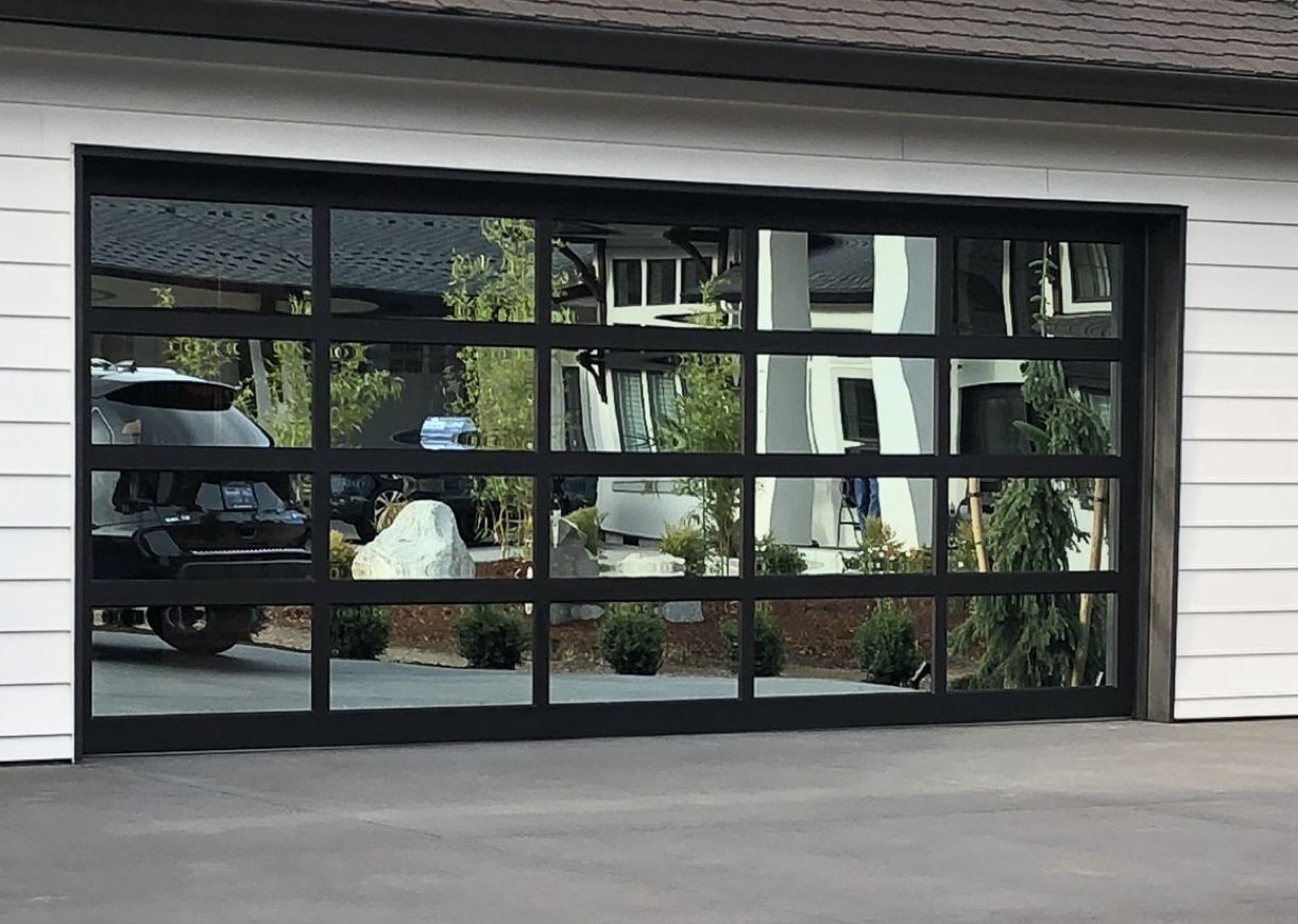 Glass garage door